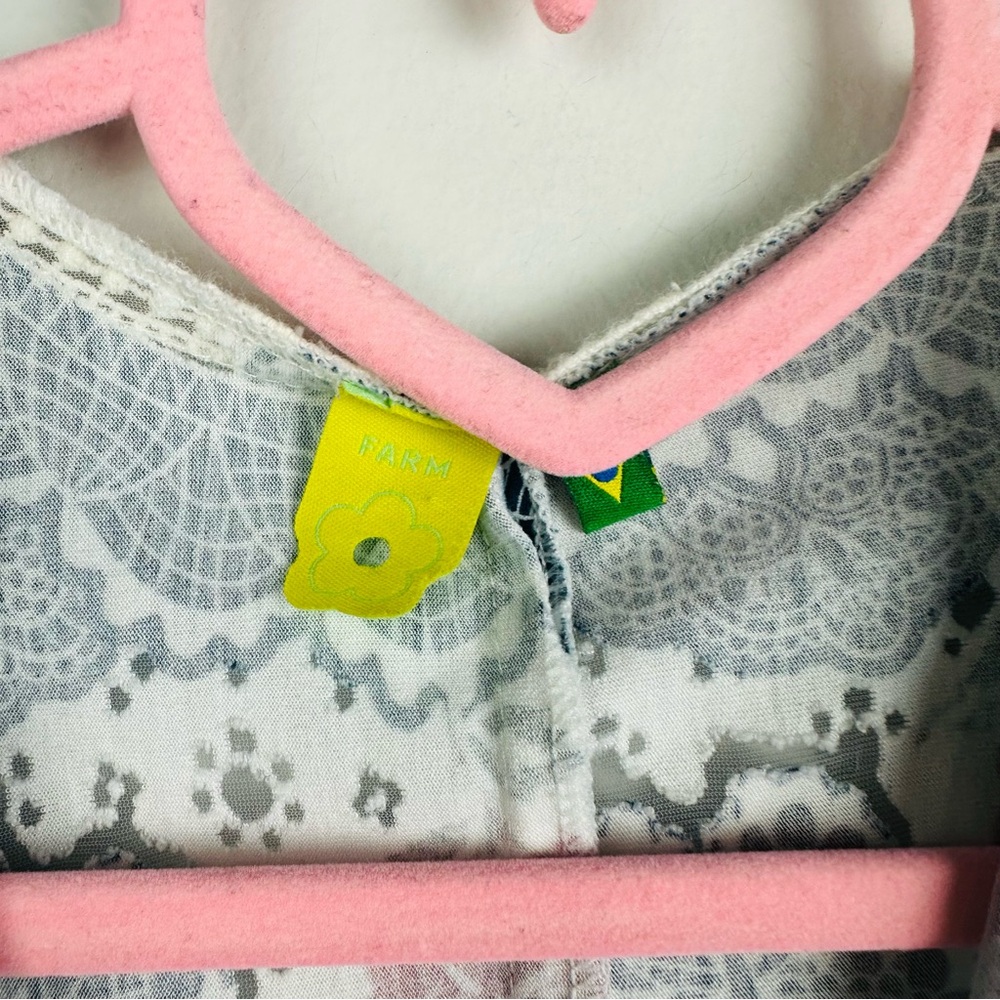 FARM Rio Blue and Red Patterned Blouse - Picture 8 of 15